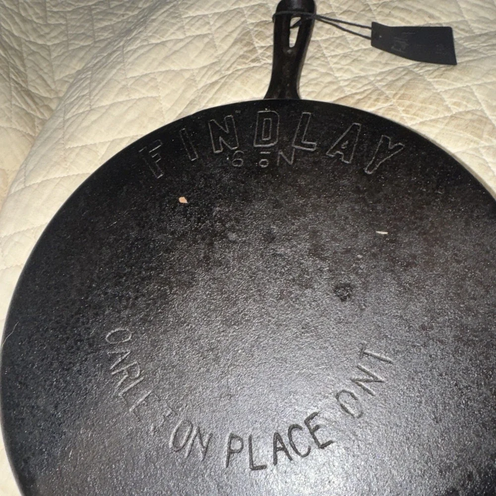 Vintage FINLAY No 8 Cast Iron Skillet Fry Pan Made In Canada